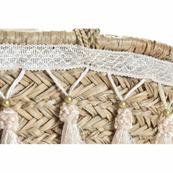 Bag DKD Home Decor White Multicolour Natural Metal 59 x 16 x 30 cm