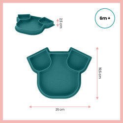 Plate Babymoov A005207 Silicone Children's