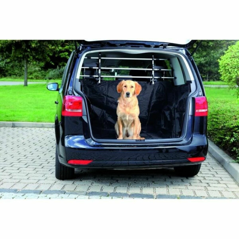 Individual Protective Car Seat Cover for Pets Trixie 1318 Black Monochrome Polyester