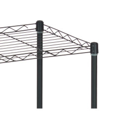 Shelves 56 x 35 x 160 cm Black Metal Plastic