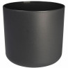 Plant pot Elho 24,7 x 24,7 x 23,3 cm Black Anthracite polypropylene Plastic Circular