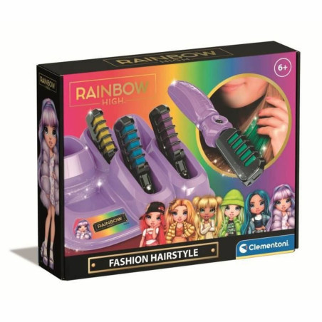 Temporary Dye Clementoni Rainbow High Child's Hairedressing Set