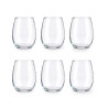 Set of glasses Amber Transparent Glass 350 ml (4 Units)