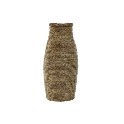 Vase Home ESPRIT Natural Tropical 16 x 16 x 40 cm