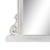 Wall mirror 103 x 5 x 108 cm Crystal Wood White