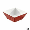 Bowl Viejo Valle Luxor Melamin Red 24 x 24 x 10 cm (6 Units)