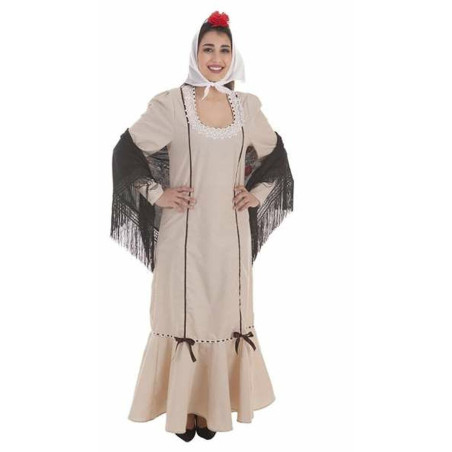 Costume for Adults Chulapa Beige (2 Pieces)