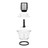 Mincer Princess 221051 Picadora Black Glass Stainless steel 300 W 1 L