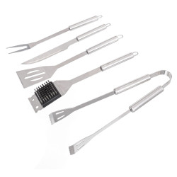 BBQ Utensils Kit with Case Stainless steel 37 x 16 x 8 cm