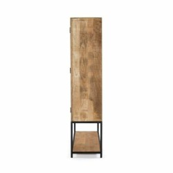 Shelves DKD Home Decor Black Natural Metal Mango wood 170 x 45 x 200 cm (1)