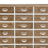 Chest of drawers White Beige Iron Fir wood 94 x 35 x 108 cm