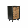 Chest of drawers DKD Home Decor Fir Natural Black Vintage (47 x 38 x 77 cm)