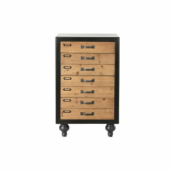 Chest of drawers DKD Home Decor Fir Natural Black Vintage (47 x 38 x 77 cm)