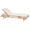 Sun-lounger Home ESPRIT Brown 201 x 70 x 41 cm