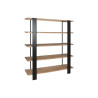 Shelves Home ESPRIT Black Metal Fir 160 x 42,5 x 190 cm