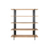 Shelves Home ESPRIT Black Metal Fir 160 x 42,5 x 190 cm