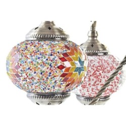 Desk lamp DKD Home Decor Multicolour Metal Crystal 50 W 220 V 35 x 18 x 63 cm (2 Units)