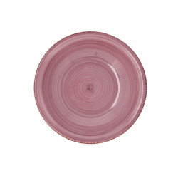 Deep Plate Quid Vita Peoni Ceramic Pink Ø 21,5 cm (12 Units)