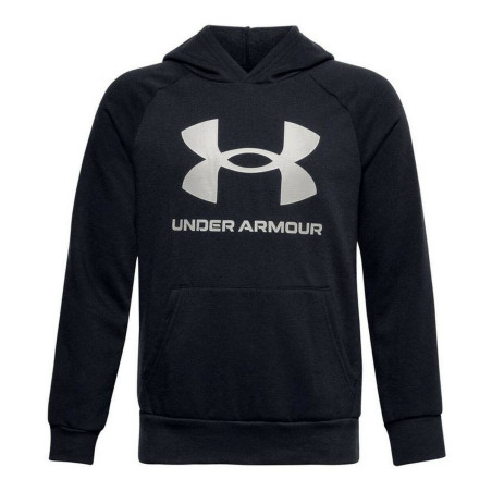 Children’s Hoodie Under Armour Fleece Rival Big Logo Black