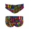 Men’s Bathing Costume Turbo Geo Africa Multicolour Black