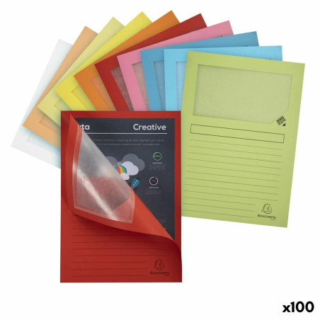 Subfolder Exacompta Forever Transparent window A4 100 Pieces