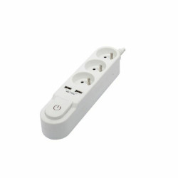 3-socket plugboard with power switch Chacon   (3 m)