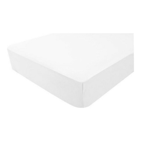 Fitted bottom sheet Domiva White Impermeable 60 x 120 cm