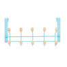 Door Coat Rack Blue Wood Metal 35 x 17 x 15 cm (6 Units)