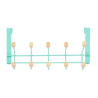 Door Coat Rack Green Wood Metal 35 x 17 x 15 cm (6 Units)