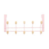 Door Coat Rack Pink Wood Metal 35 x 17 x 15 cm (6 Units)