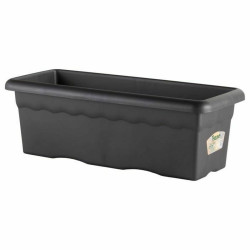 Plant pot Plastiken Planter 80 x 26 cm Rectangular Anthracite