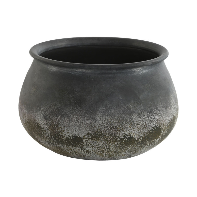 Vase Home ESPRIT Grey Terracotta Oriental 27 x 27 x 16,5 cm