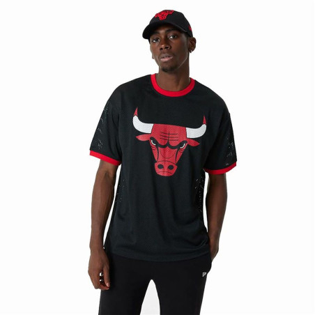 Basketball shirt New Era NBA Mesh Chicago Bulls Black