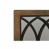 Wall mirror DKD Home Decor Black Metal Brown Birch Window (60 x 3 x 160 cm)