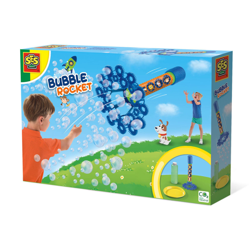 Bubble Blowing Game SES Creative Rocket and trained of bubbles (FR)