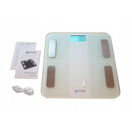 Digital Bathroom Scales Oromed ORO-SCALE White Acrylic 180 kg