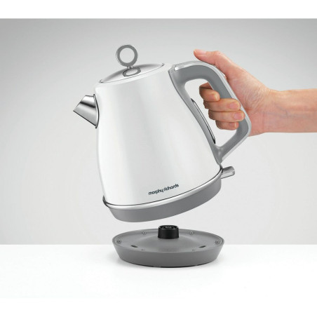 Kettle Morphy Richards Evoke White Metal 2200 W 1,5 L