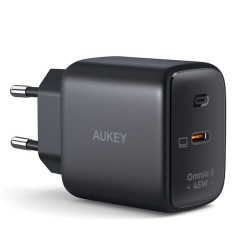 Wall Charger Aukey PA-B2T Black 45 W (1 Unit)