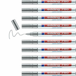 Permanent marker Edding 780 Silver (10 Units)