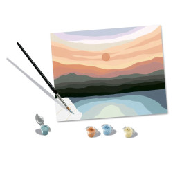 Paint by Numbers Set Ravensburger Minimalistic Landcape 30 x 24 cm