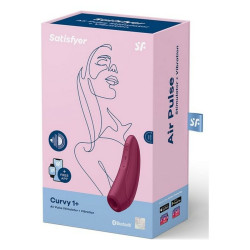 Clitoris Suction Stimulator Satisfyer Curvy 1+ Burgundy