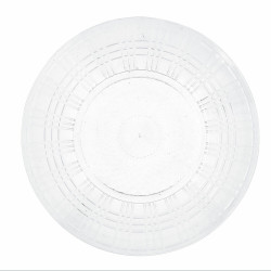 Flat plate Quid Viba Transparent Plastic 26 cm Ø 26 cm (12 Units) (Pack 12x)