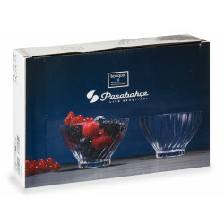 Set of bowls Transparent Glass (Ø 10,8 x 7 cm) (290 ml) (5 Units)