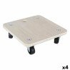 Wooden Base with Wheels Bricotech 58764 (30 x 30 x 8 cm) Wood 30 x 30 x 8 cm 1,8 mm