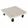 Wooden Base with Wheels Bricotech 58764 (30 x 30 x 8 cm) Wood 30 x 30 x 8 cm 1,8 mm