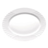 Serving Platter Bormioli Rocco Ebro Oval White Glass (36 cm) (12 Units)