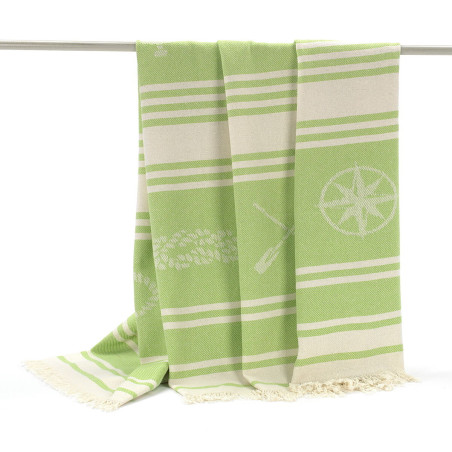 Beach Towel Alexandra House Living Maca Pistachio 125 x 180 cm