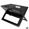 Barbecue Portable Aktive Black Steel Iron 45 x 30 x 29 cm