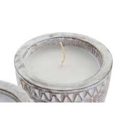 Candle DKD Home Decor Wood Wax (2 Units)