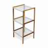 Shelves Confortime White Bamboo 35 x 35 x 76,2 cm (2 Units)